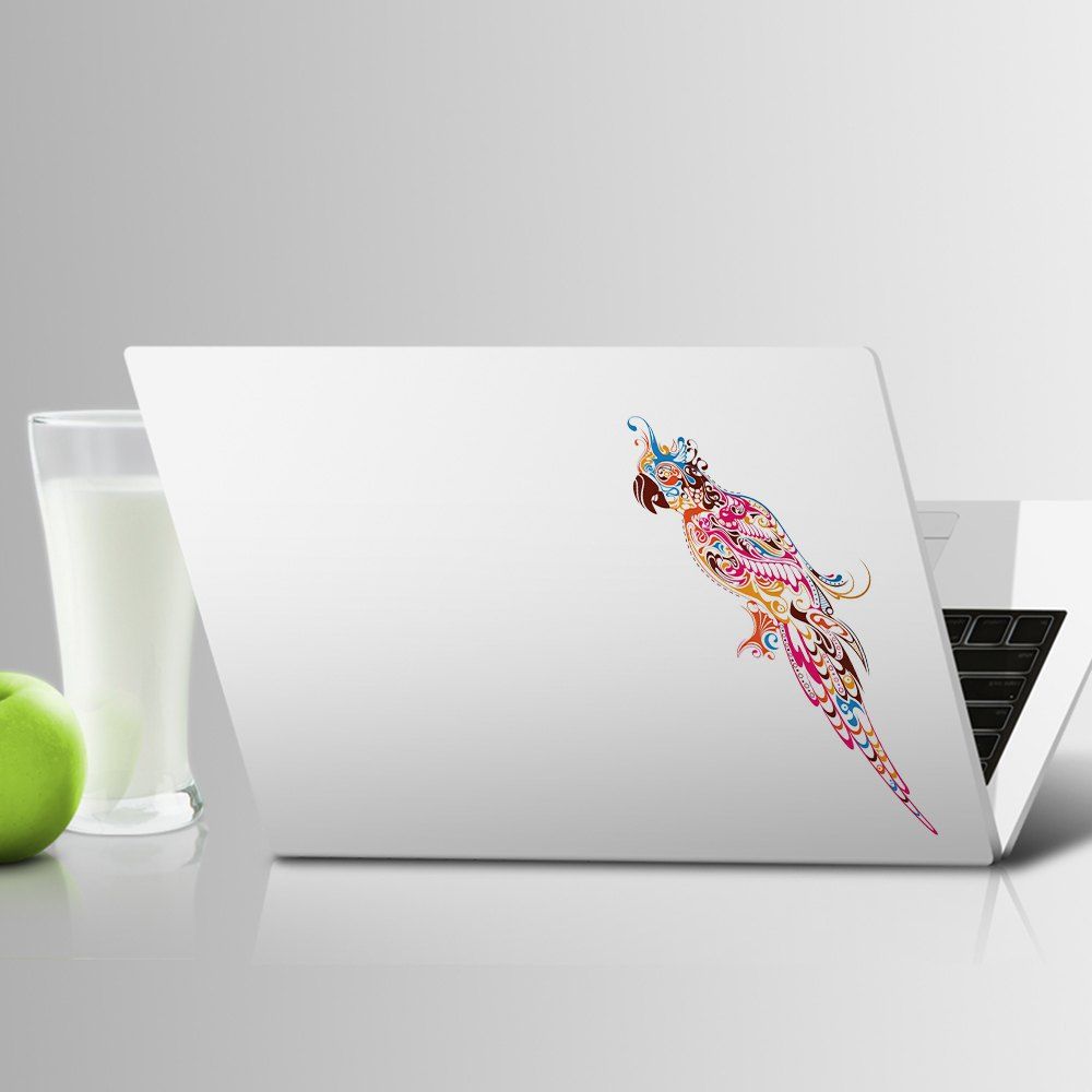 

Artistic and Creative Notebook Refrigerator Suitcase Cartoon Parrot Sticker M51, Multi-a