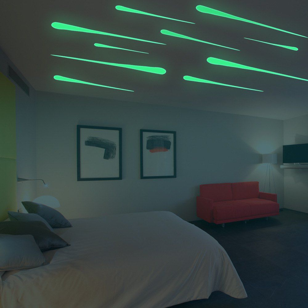 

Meteor Shower Starfall Noctilucence Sticker Decotation for Kid's Room Ceiling, Dragon green