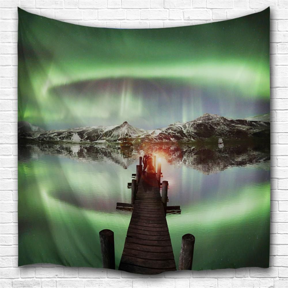 

Green Lake 3D Printing Home Wall Hanging Tapestry for Decoration, Multi-a