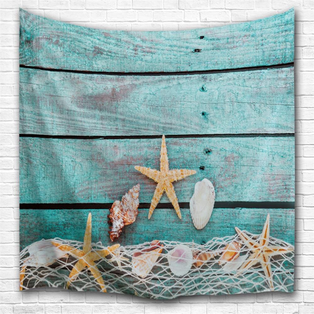 

Conch Starfish 3D Printing Home Wall Hanging Tapestry for Decoration, Multi-a