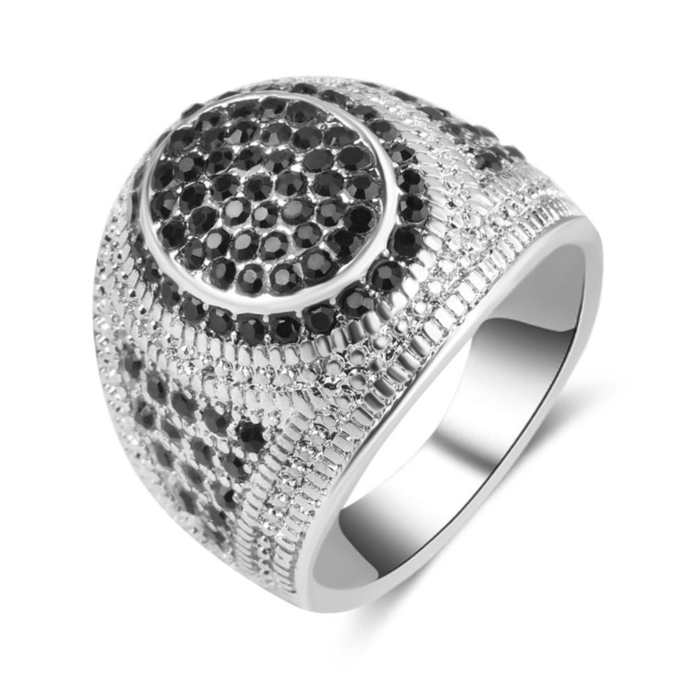 

Vintage Men's Crystal Zircon Ring, White