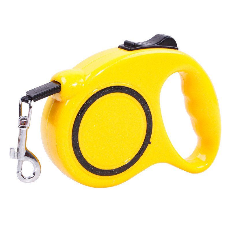 

3m Traction Belt with Automatic Telescopic Rope Portable Pet Dog Supplies, Yellow
