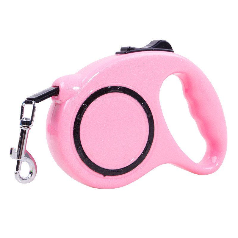 

3m Traction Belt with Automatic Telescopic Rope Portable Pet Dog Supplies, Pink