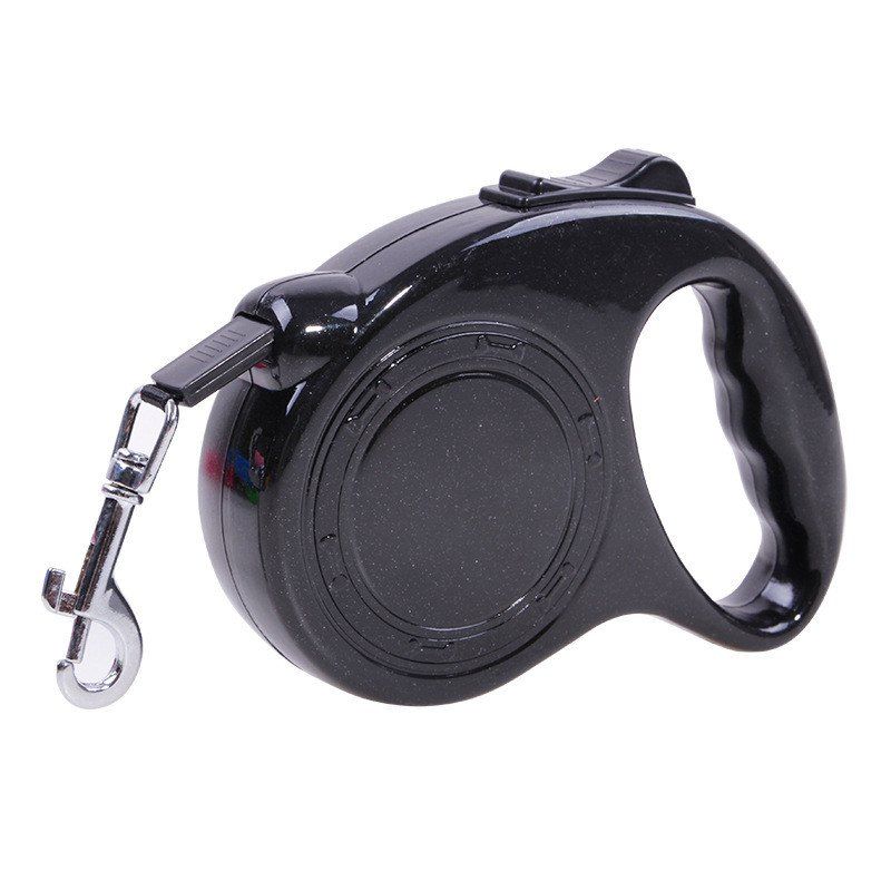 

5 m Traction Belt with Automatic Telescopic Rope Portable Pet Dog Supplies, Black