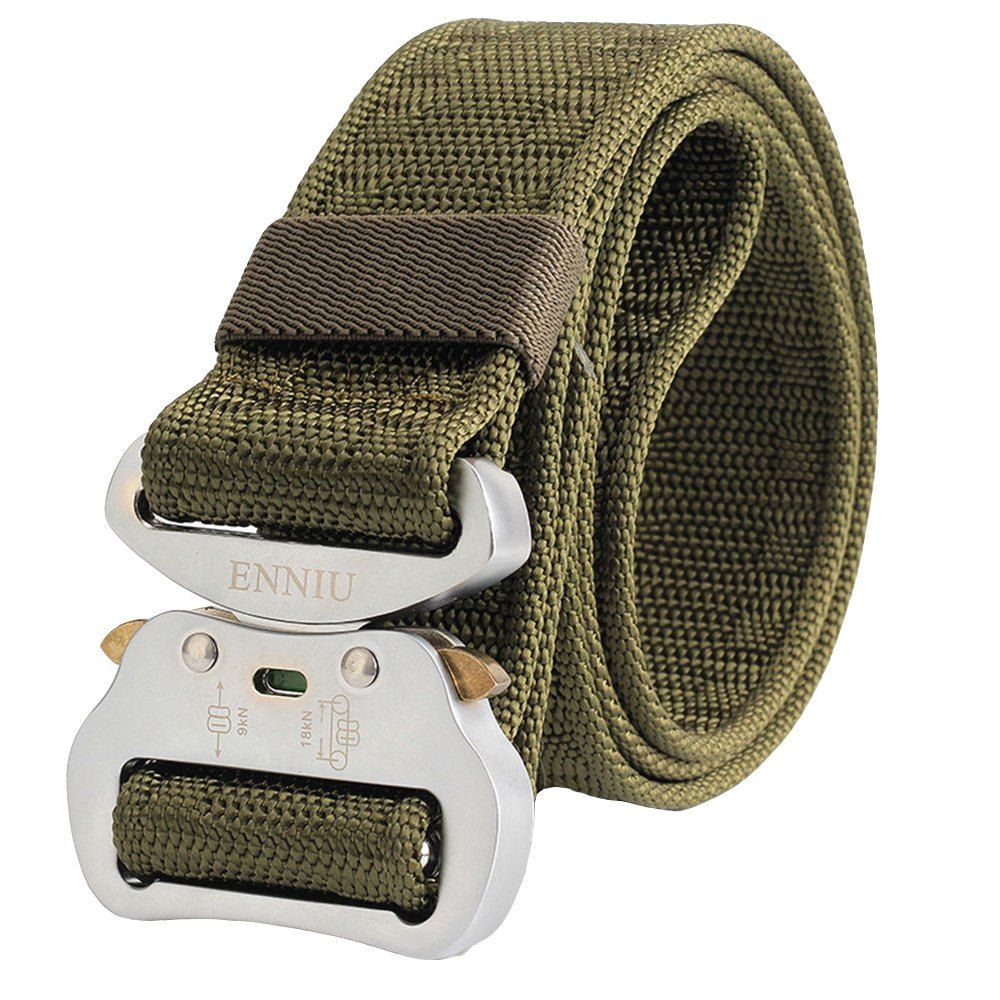 

ENNIU Multi-Function Alloy Buckle Durable Tactical Military Belt, Army green