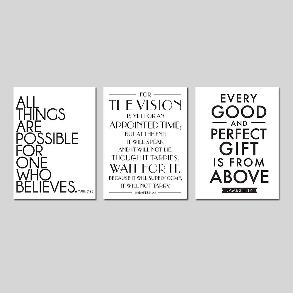 

Living Room Modern Simple English Letter Adornment Print Europe Style 3PCS, Multi