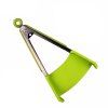 Réglez la spatule de cuisine de pinces intelligentes et la résistance thermique de bâton de non-bâton 2 en 1 - Vert Jade 