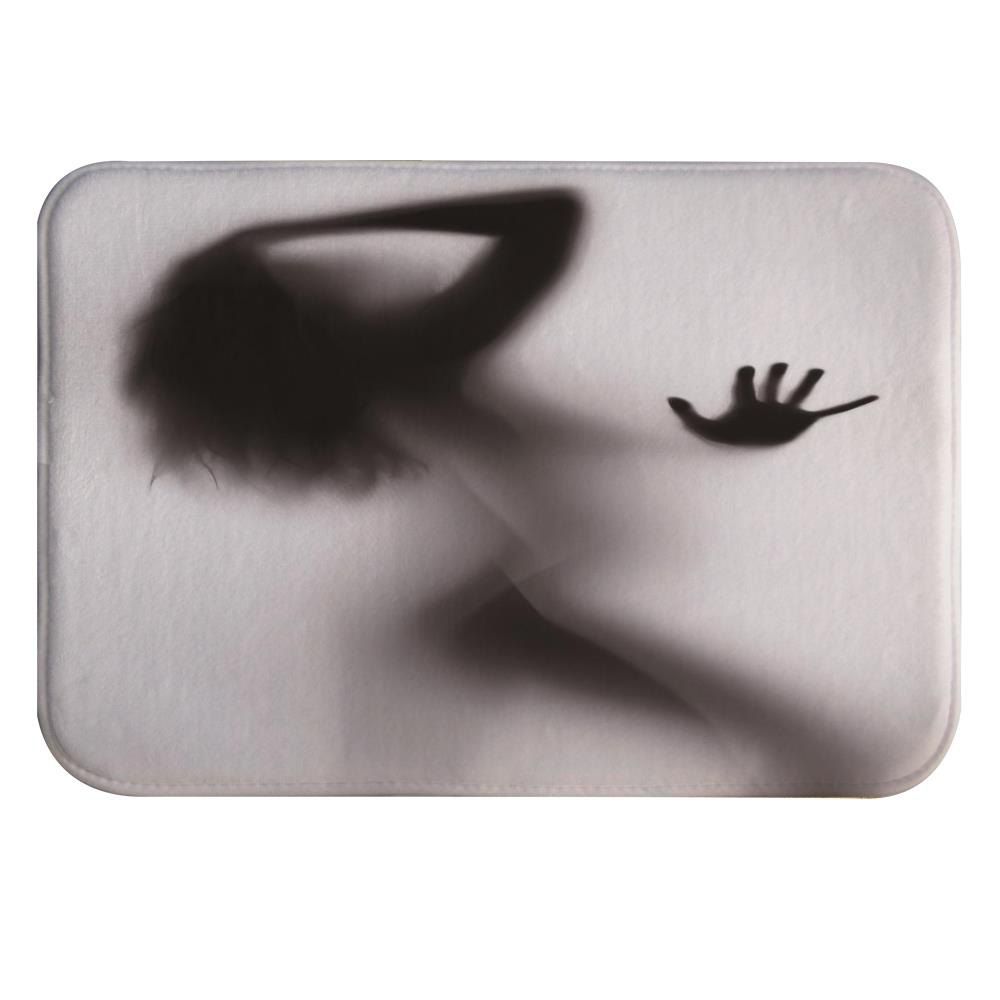 

Sexy Shadow Super Soft Non-Slip Bath Door Mat Machine Washable, Multi-a