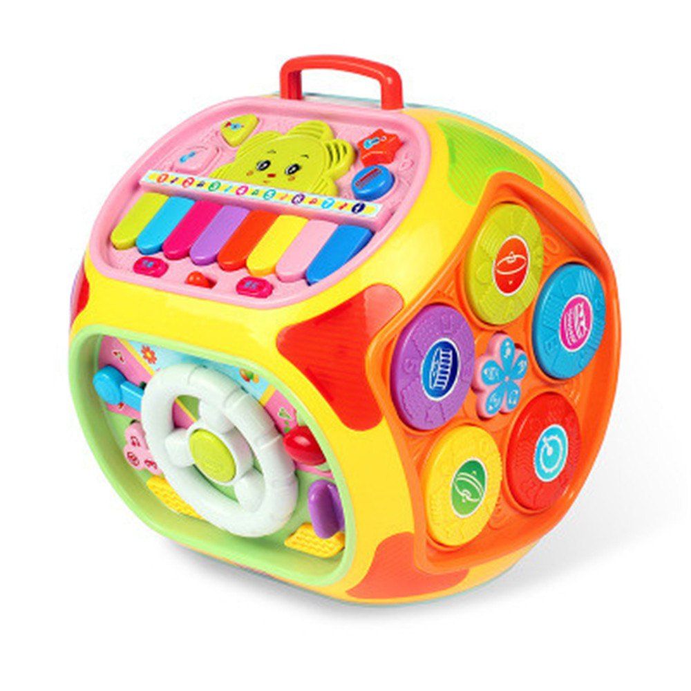 

Baby Multifunctional Happy Little World Stroy Machine Toy with Music, Yellow