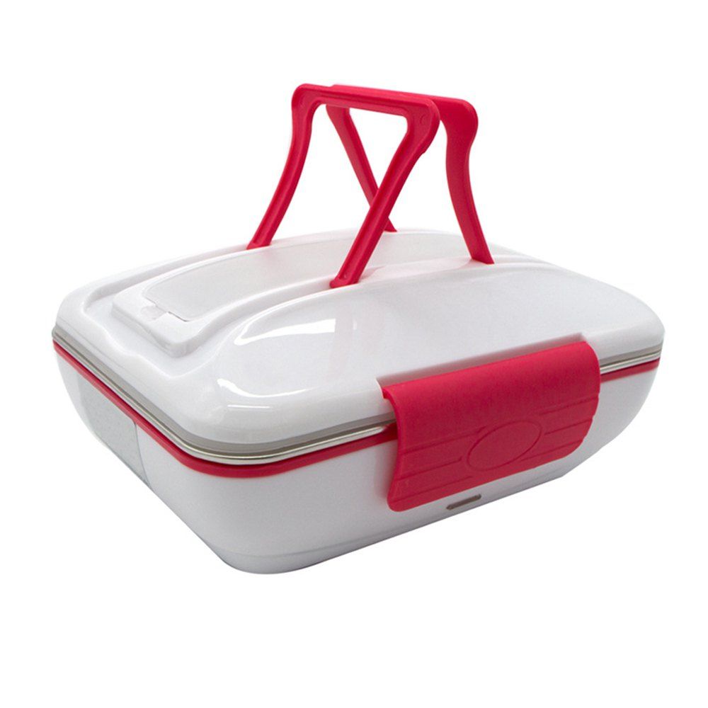 

Multifunctional Portable Electric Heating Lunch Box, Rose red