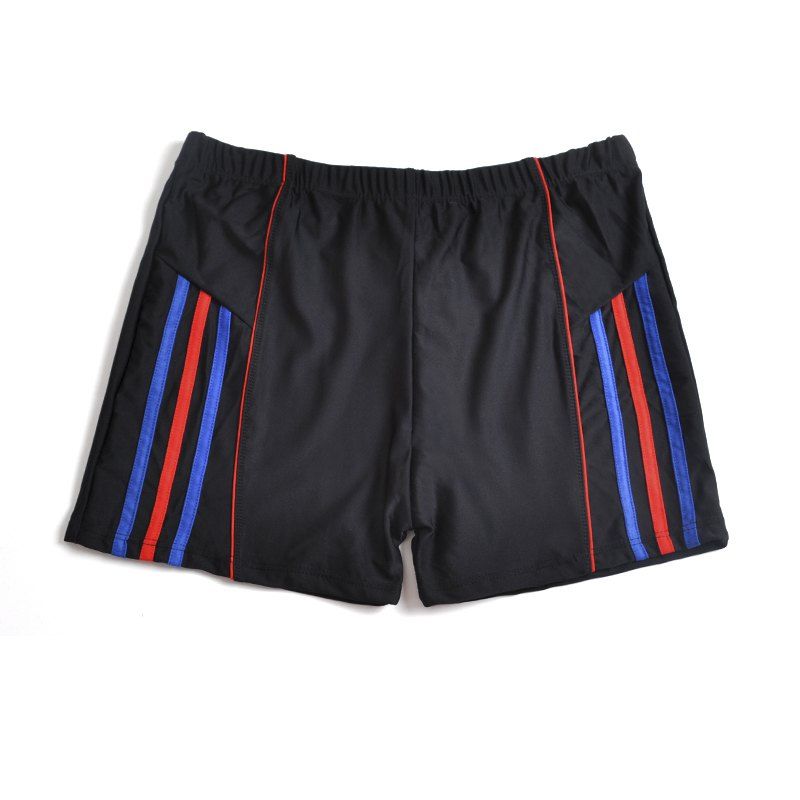 

Men's Boxing Stripe Loose Swim Quick Dry Swim Pants, Red
