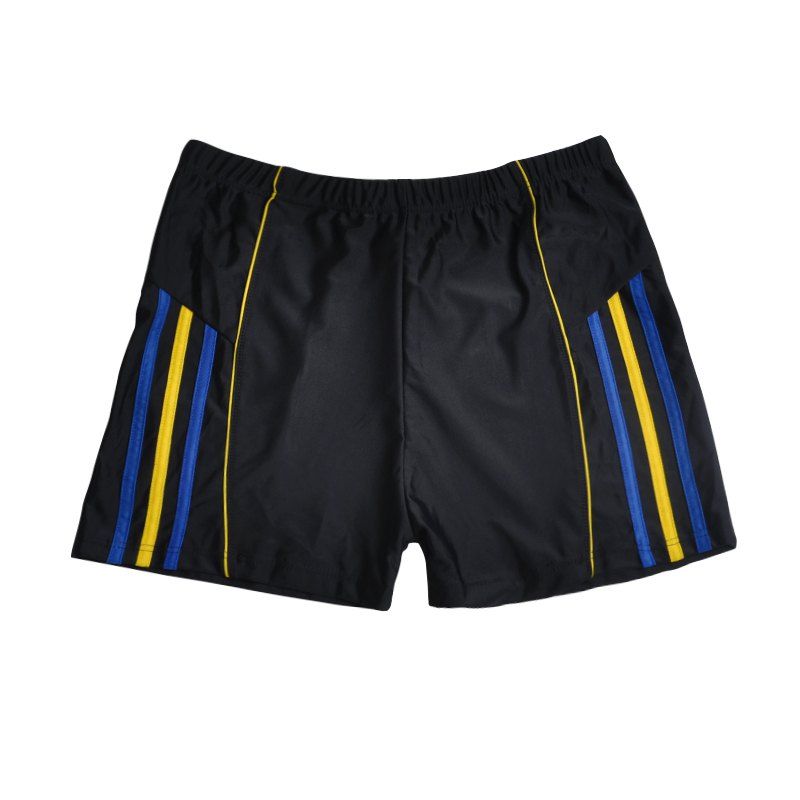

Men's Boxing Stripe Loose Swim Quick Dry Swim Pants, Yellow