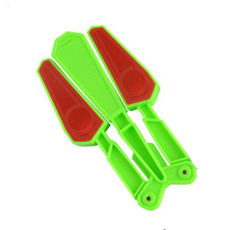

Finger Tip Flipping Butterfly Knife with Light Acrobatic Stress Relieve Toy, Nebula green