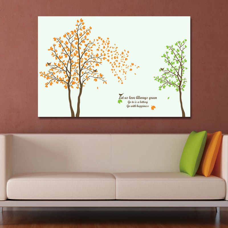 

SH0090 (1) Cartoon Plant Tree Print Art, Multi