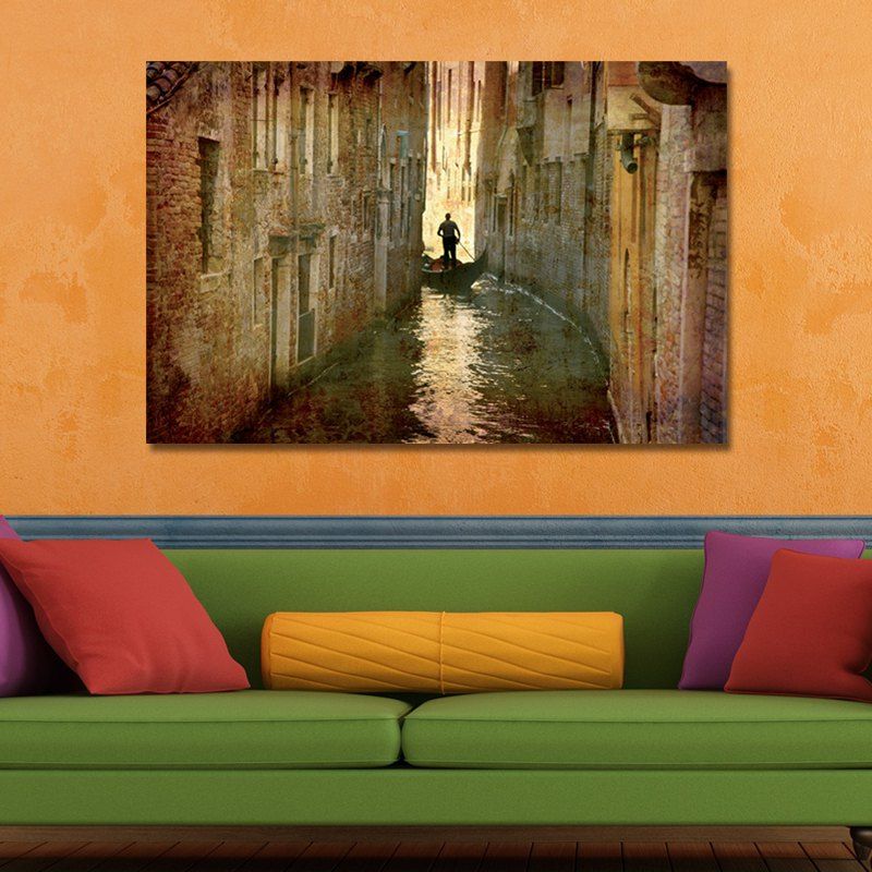 

shutterstock 18222577 Photography Water Venice Alleyway Scenery Print Art, Multi