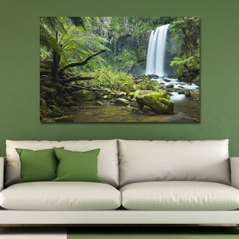 

WP7EL52S Photography Mountain Waterfall Scenery Print Art, Multi