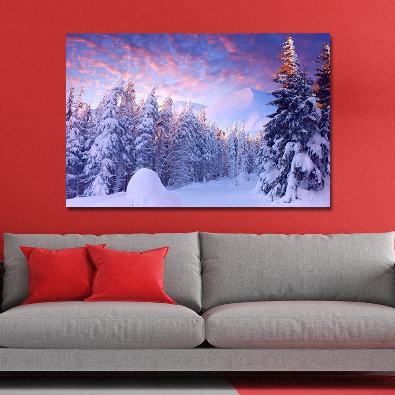 

WP67GBUR Photography Forest Landscape in the Snow Print Art, Multi