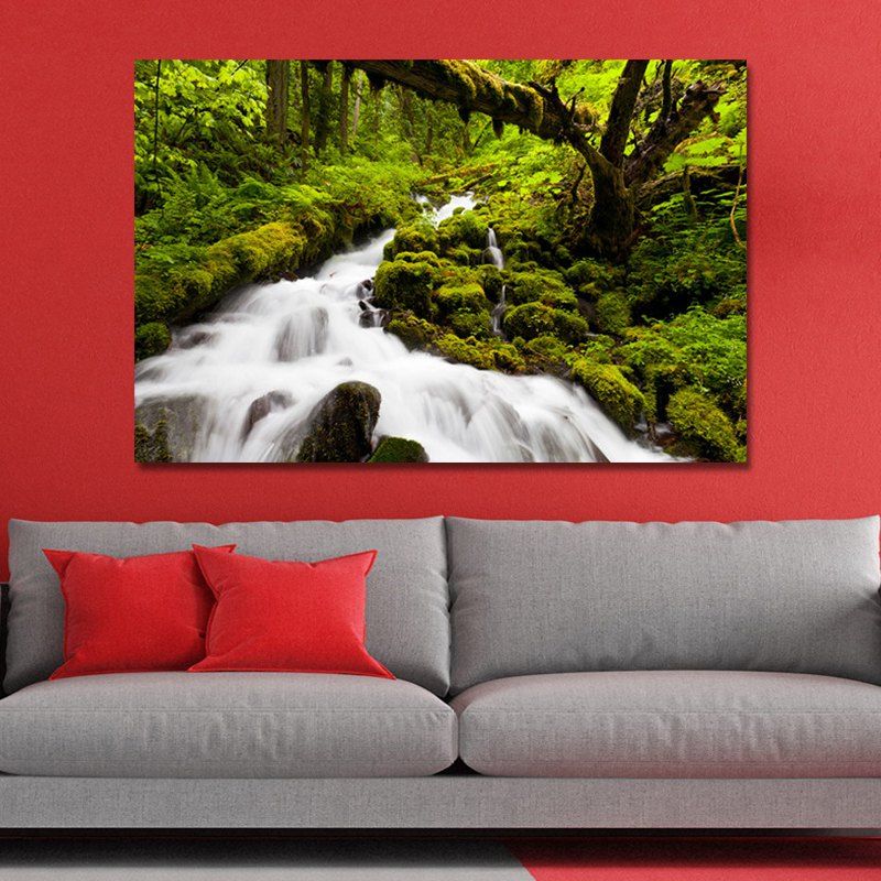 

WPBWK4LG Photography Mountain Stream Scenery Print Art, Multi