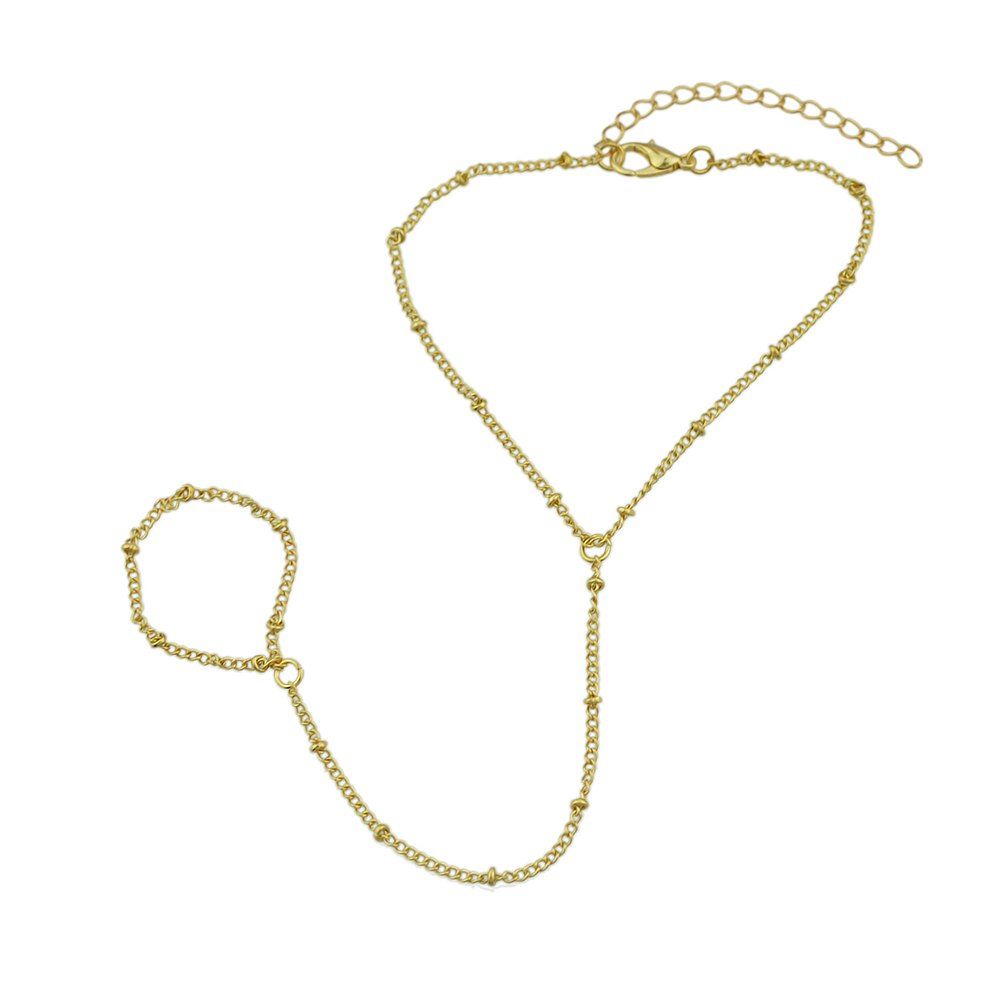 

Gold Silver Color Metal Chain Slave Bracelets