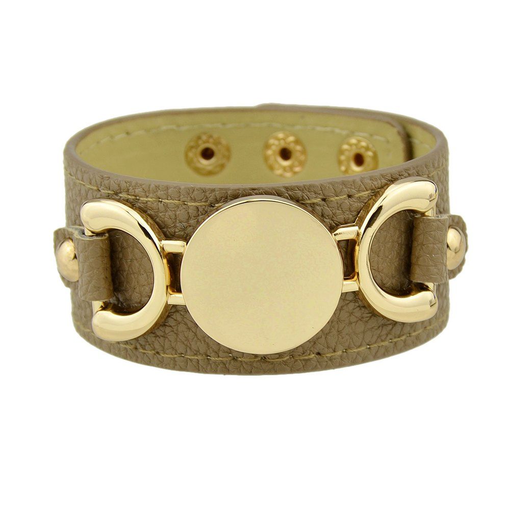 

Colorful Pu Leather Wrap Bracelets, Camel brown