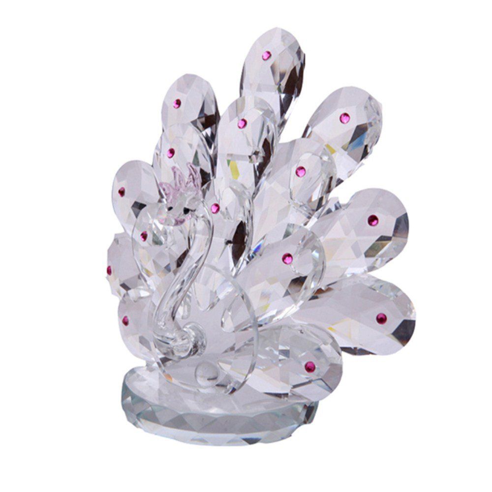 

Home Exquisite Crystal Peacock Decorative Crafts, Pink lemonade