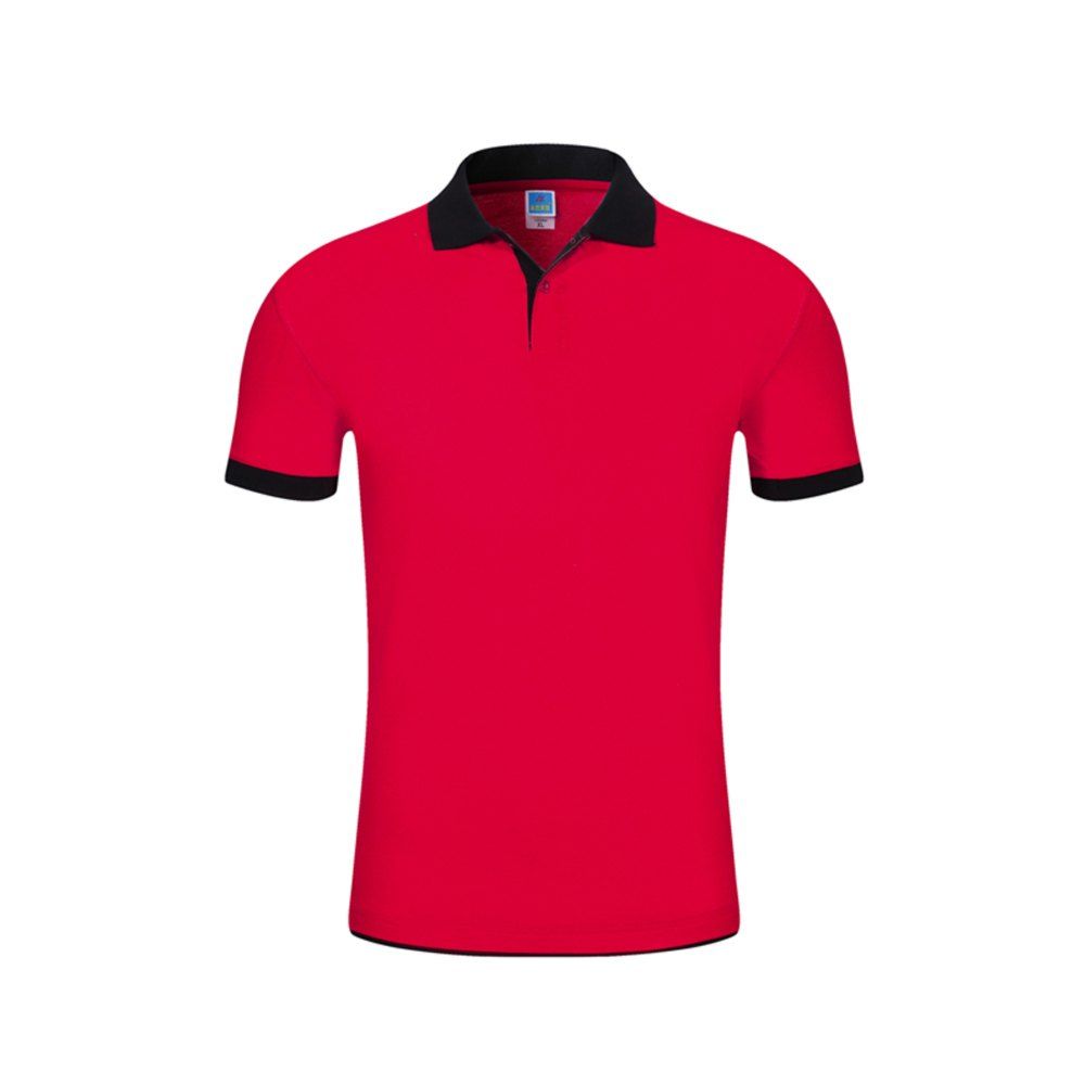

2018 Summer Men's Short Sleeve Pure Body Repair POLO Shirt, Red
