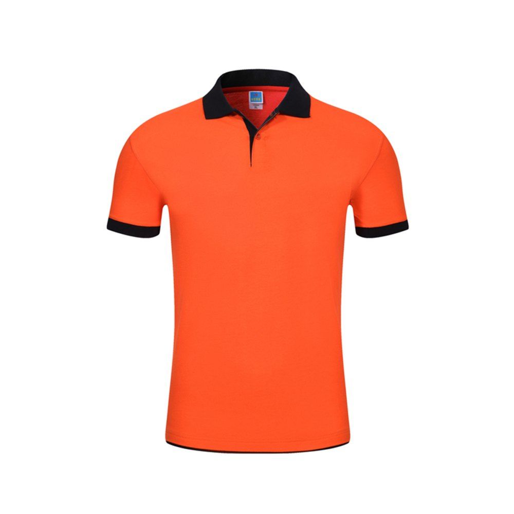 

2018 Summer Men's Short Sleeve Pure Body Repair POLO Shirt, Orange