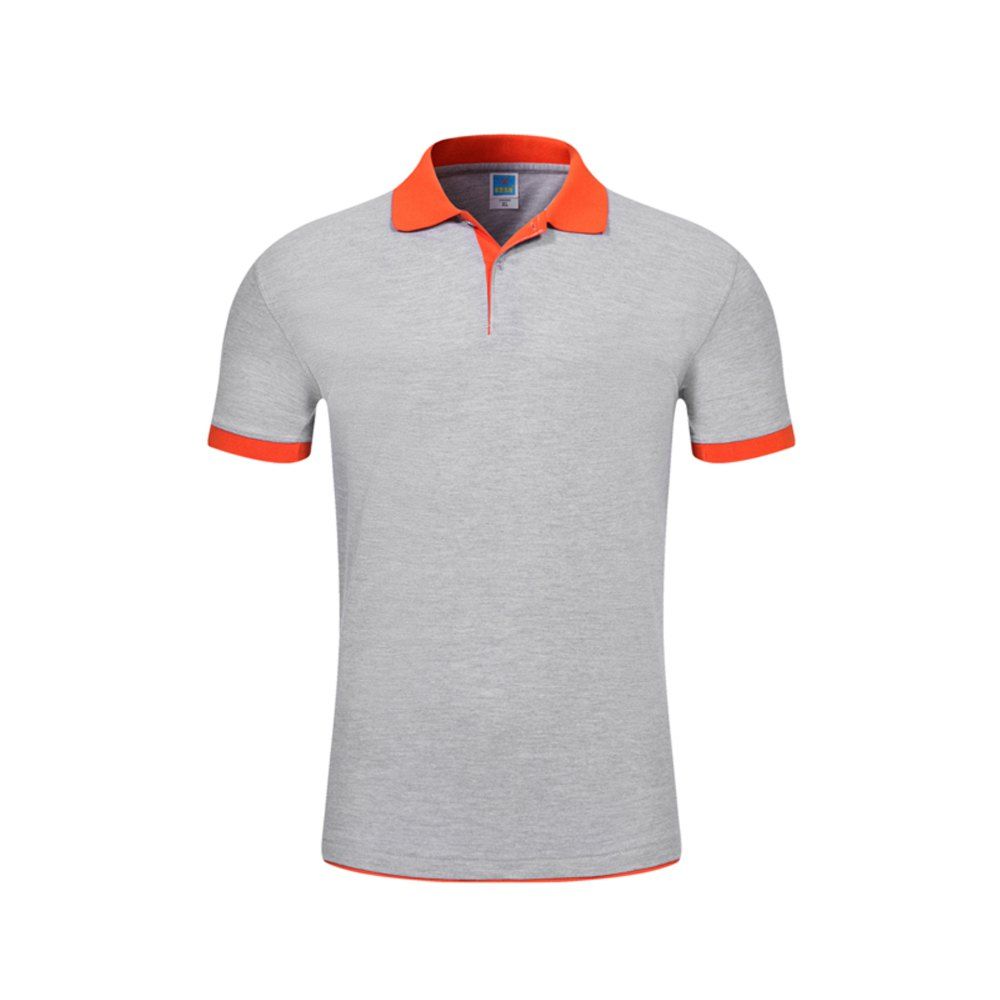 

2018 Summer Men's Short Sleeve Pure Body Repair POLO Shirt, Gray