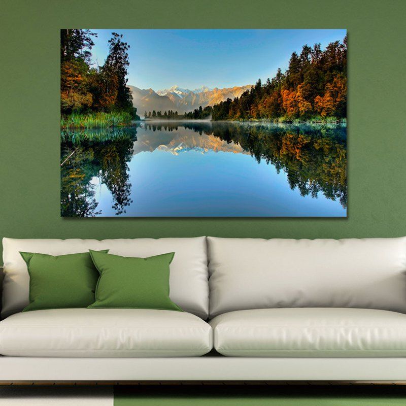 

WPLG95T7 Photography A River in the Forest Print Art, Multi