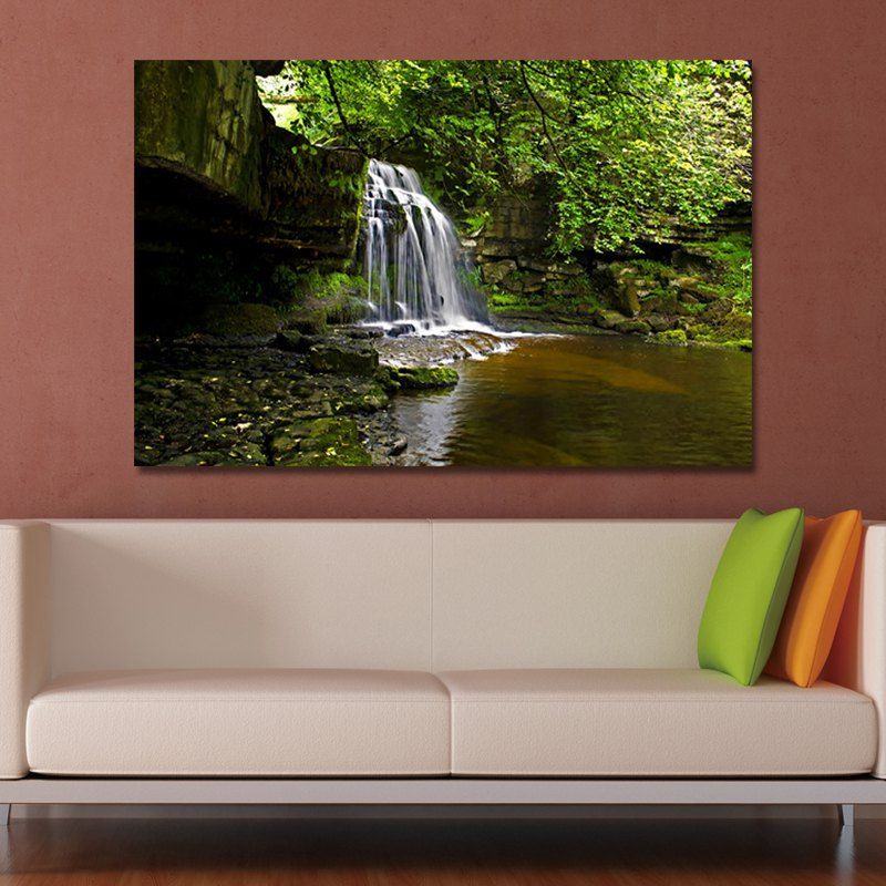 

WPM6EYDH Photography A River in the Forest Print Art, Multi