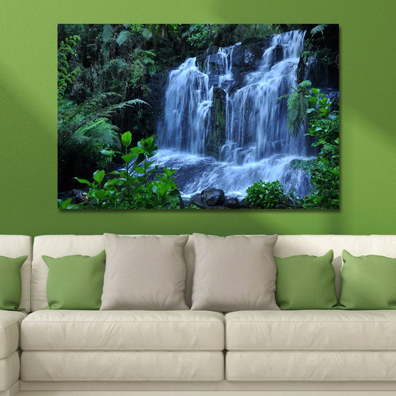 

WPW4C5V5 Photography A Waterfall in the Forest Print Art, Multi