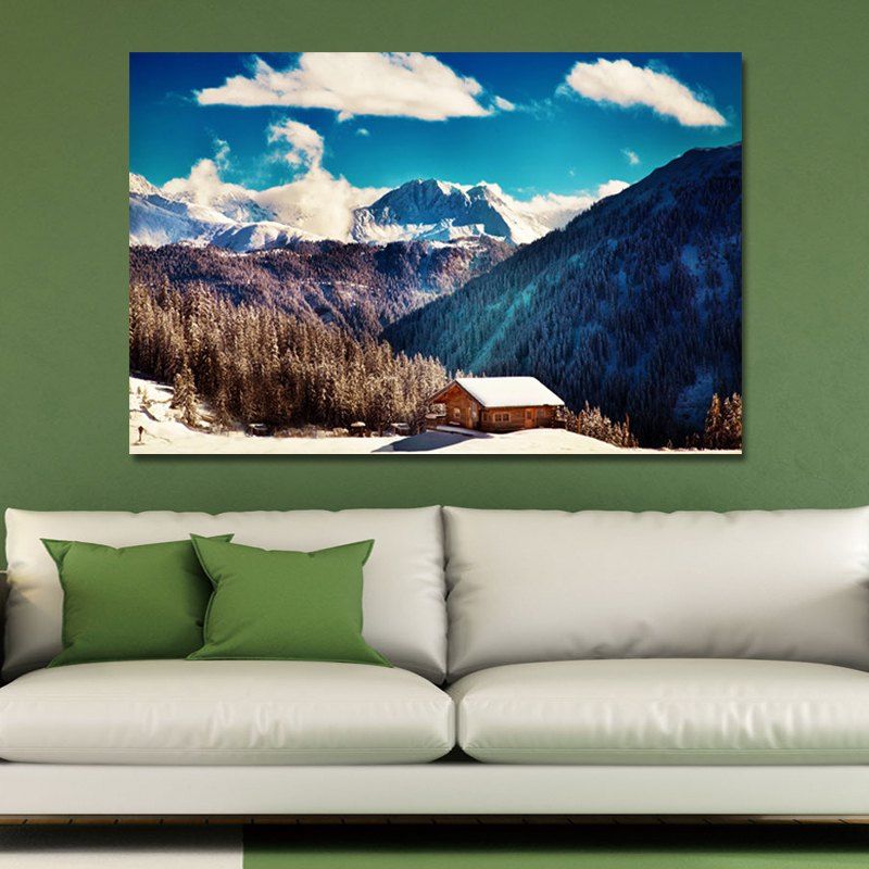 

2A6JUW Photography A Cottage in the Forest Print Art, Multi