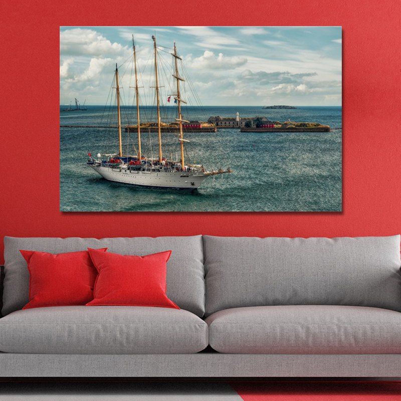 

05 278 Photography Sea Sailing Scenery Print Art, Multi