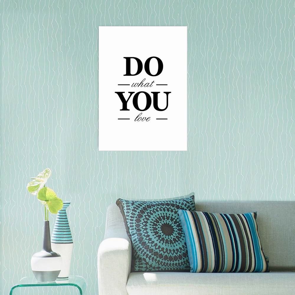 

W263 Letters Unframed Wall Canvas Prints for Home Decoration, Multi-a