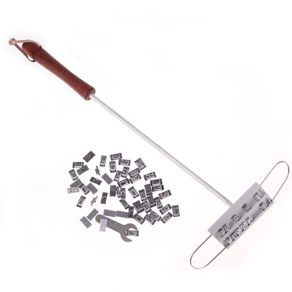 

Personality Steak Meat Barbecue Branding Iron With Changeable Letters BBQ Tool, Silver
