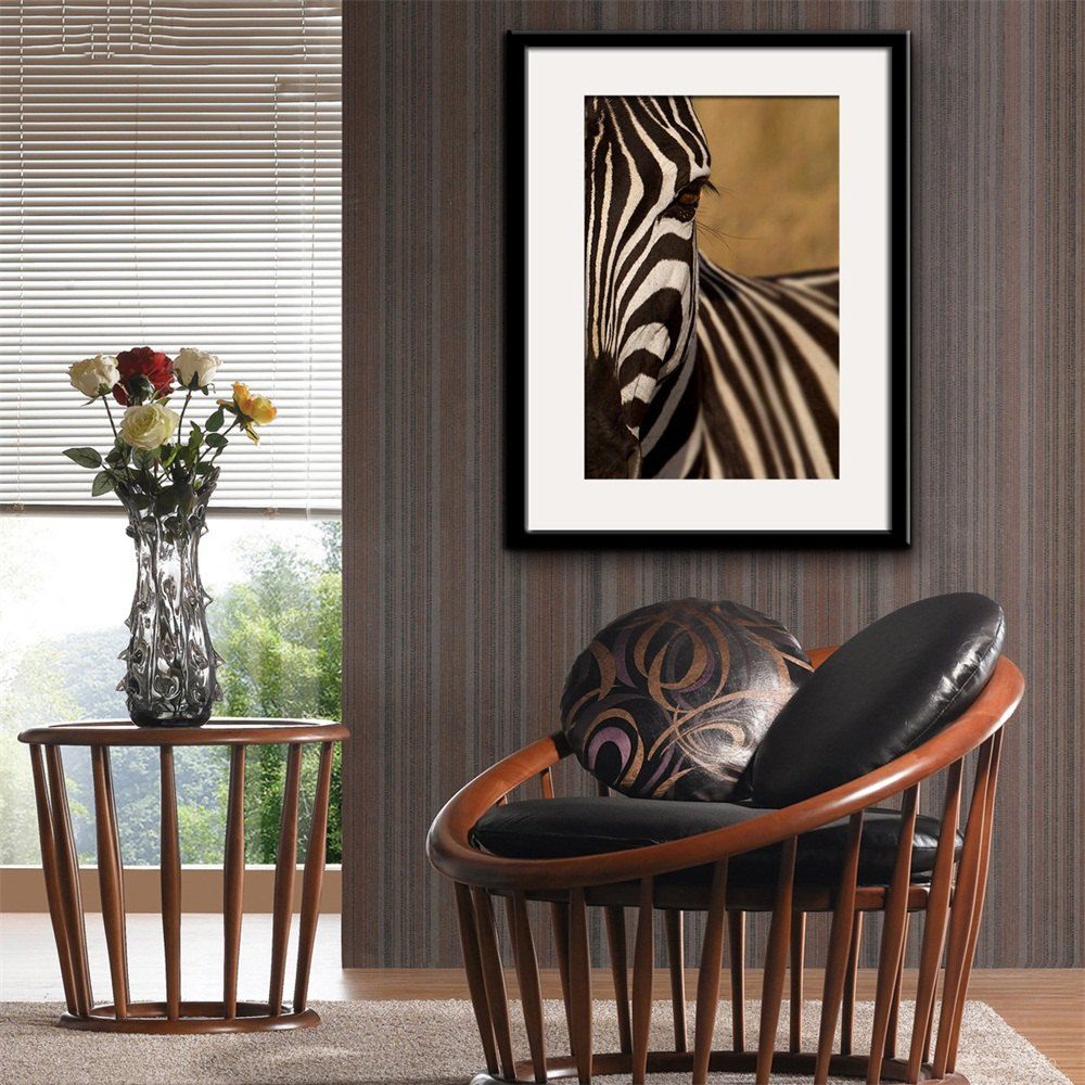 

Special Design Frame Paintings Gaze of The Zebra Print, Multi