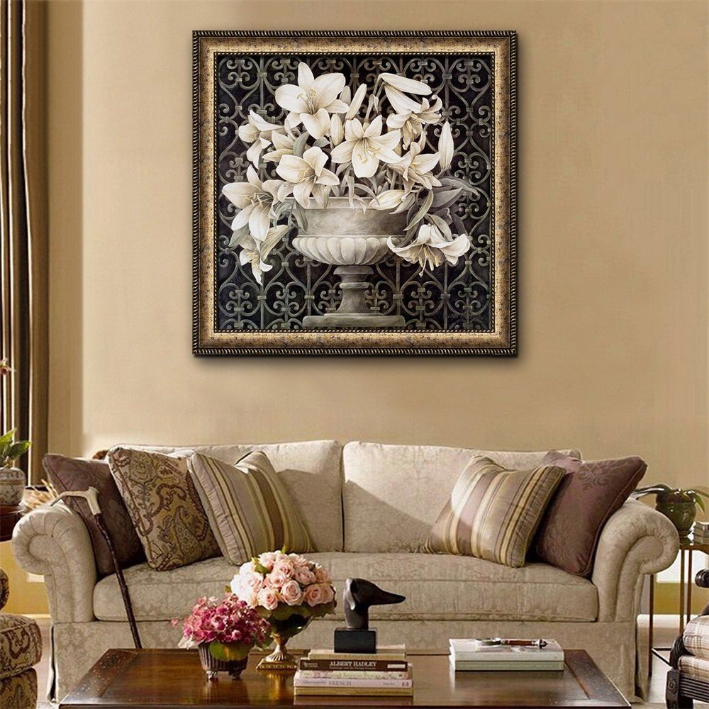 

Special Design Frame Paintings Lily Print, Multi