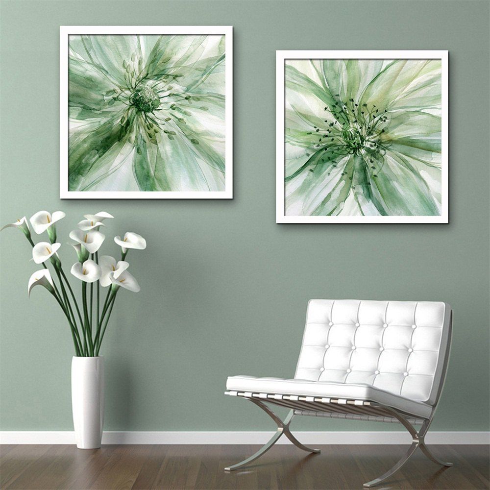 

Special Design Frame Paintings Green Print 2PCS, Frog green