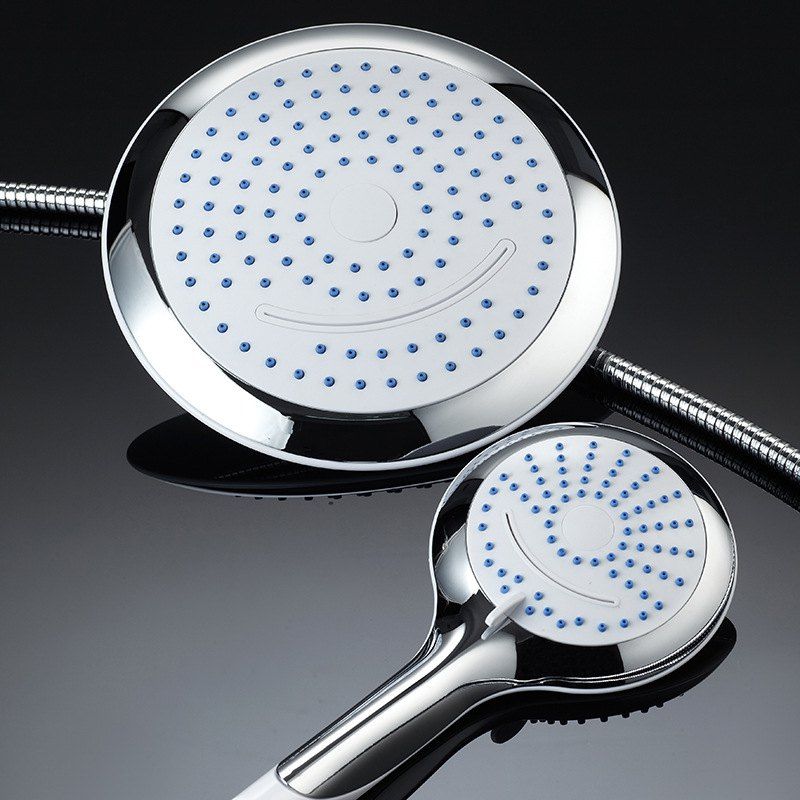 

Shower Flower Sprinkler Multi Function 3 Gear Adjustable Shower Nozzle Head, Silver
