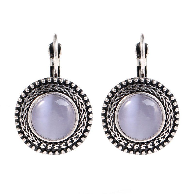 

Bohemian National Wind Exaggerated Cat Eye Trend Earrings, Transparent