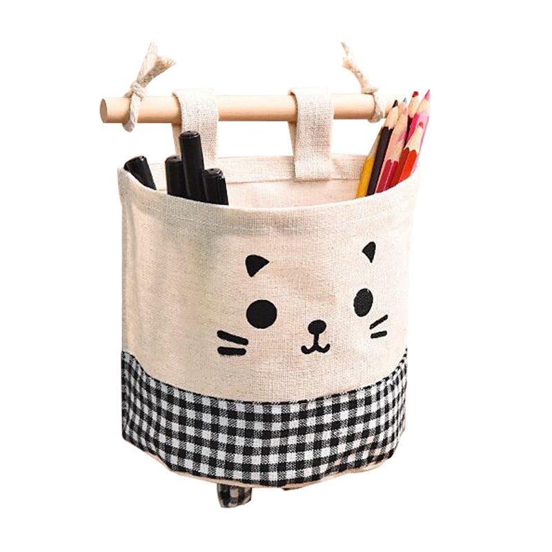 

Cotton and Linen Storage Bag, Black