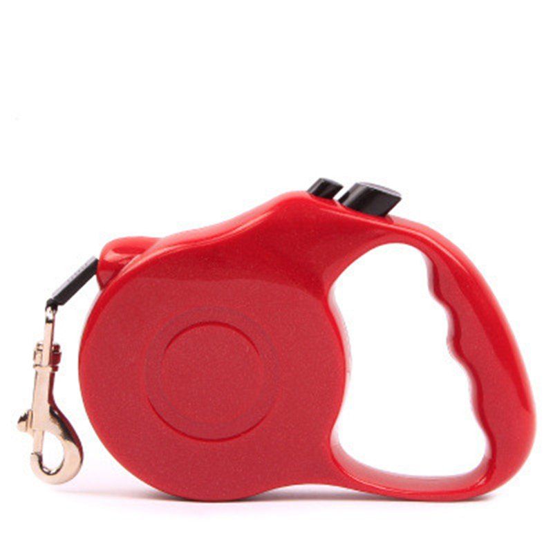 

5M Automatic Retractable Dog Walking Lead Leash Pet Extending Traction Rope, Red