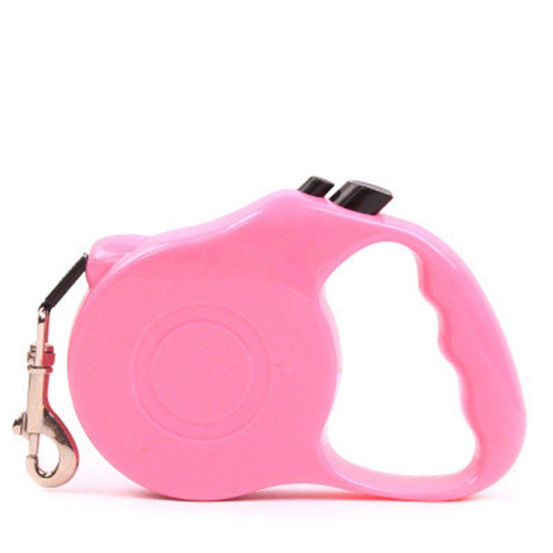 

5M Automatic Retractable Dog Walking Lead Leash Pet Extending Traction Rope, Pig pink