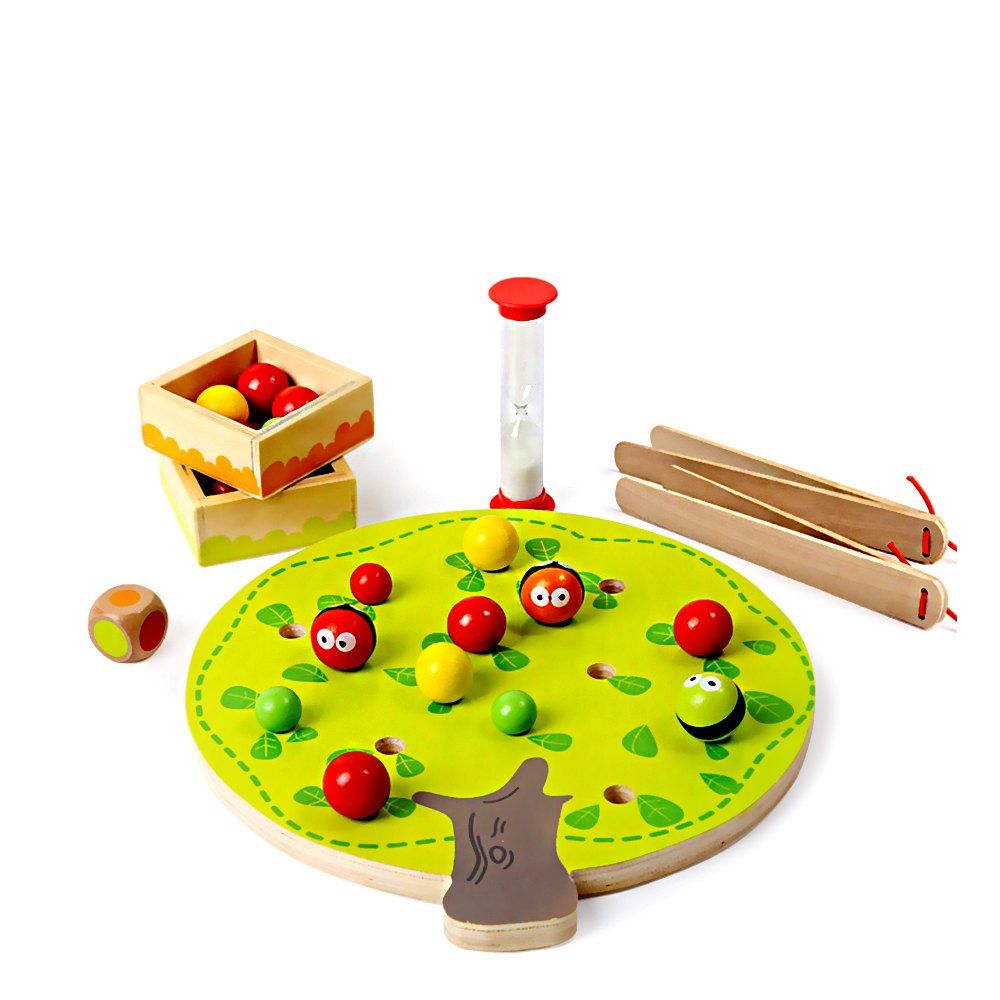 

Children Educational Fruit Tree Ball Clip Beads Toy, Tea green
