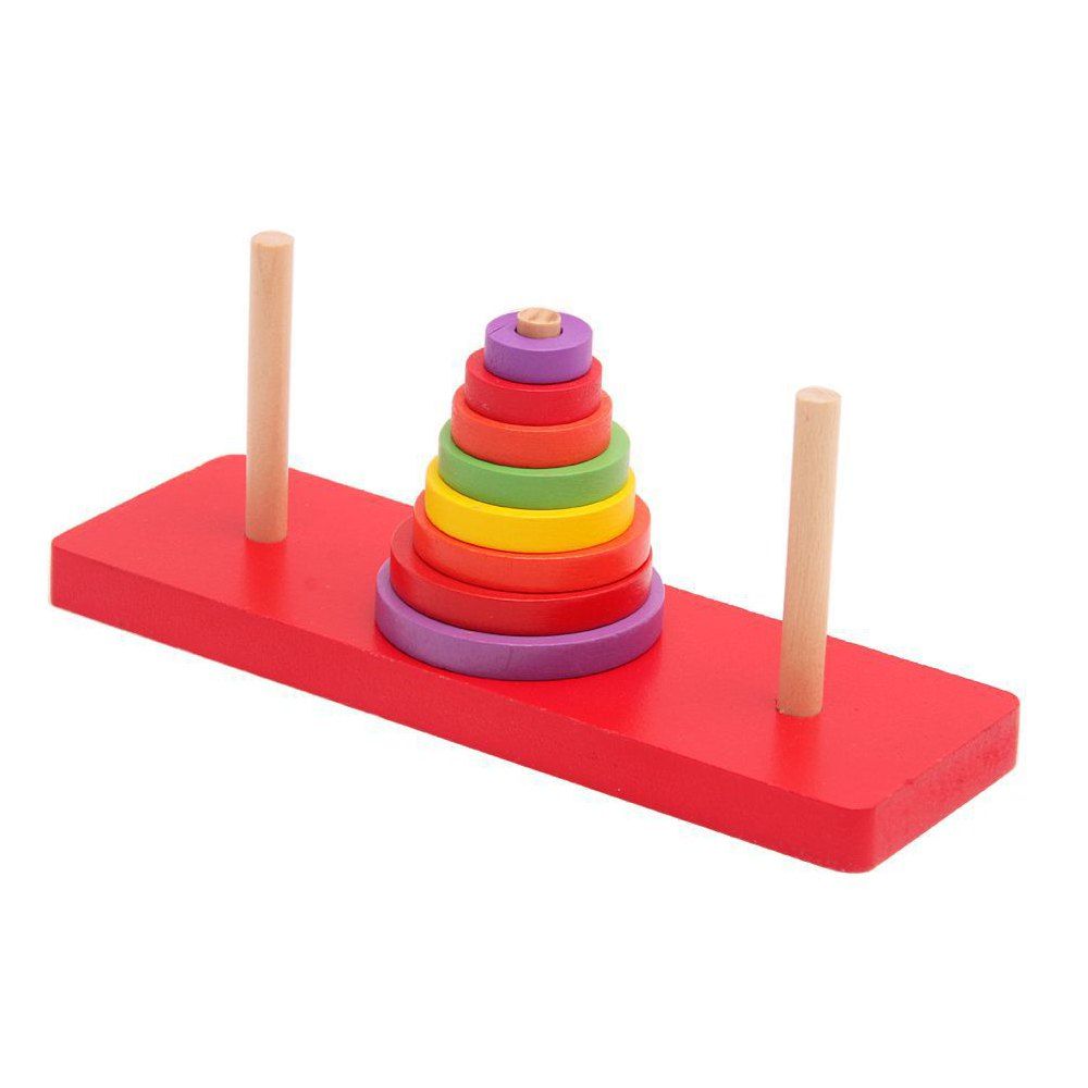 

Desktop Games Color Adult Parenting Puzzle Wooden Toy, Red