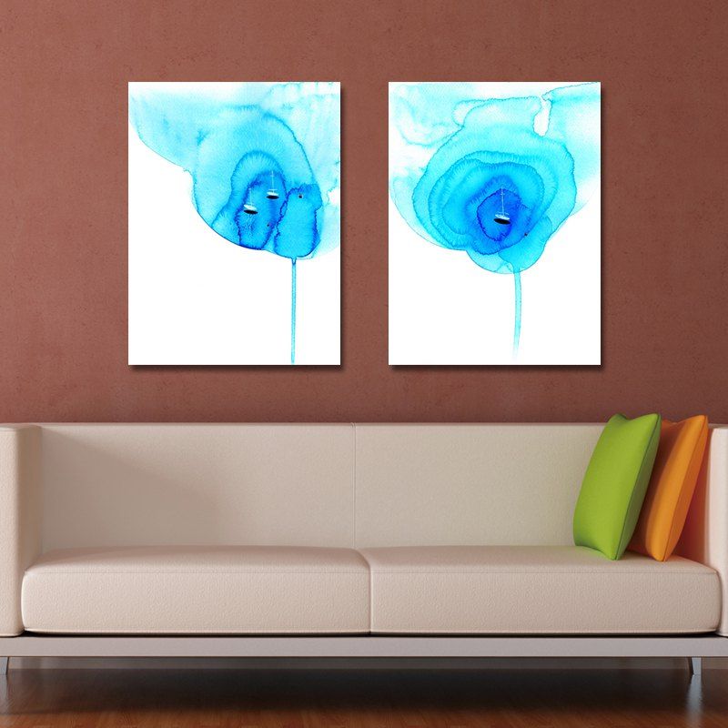 

DYC11026 - 59-60 2PCS Abstract Pattern of Fashion Print Art, Blue lagoon
