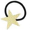 Corde élastique avec des bandes de cheveux en forme d'étoile de couleur or - Or 