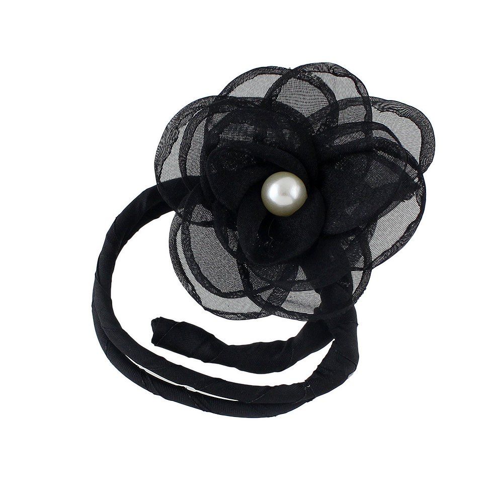 

Lovely Colorful Lace Flower Hairbands Hairwear, Black