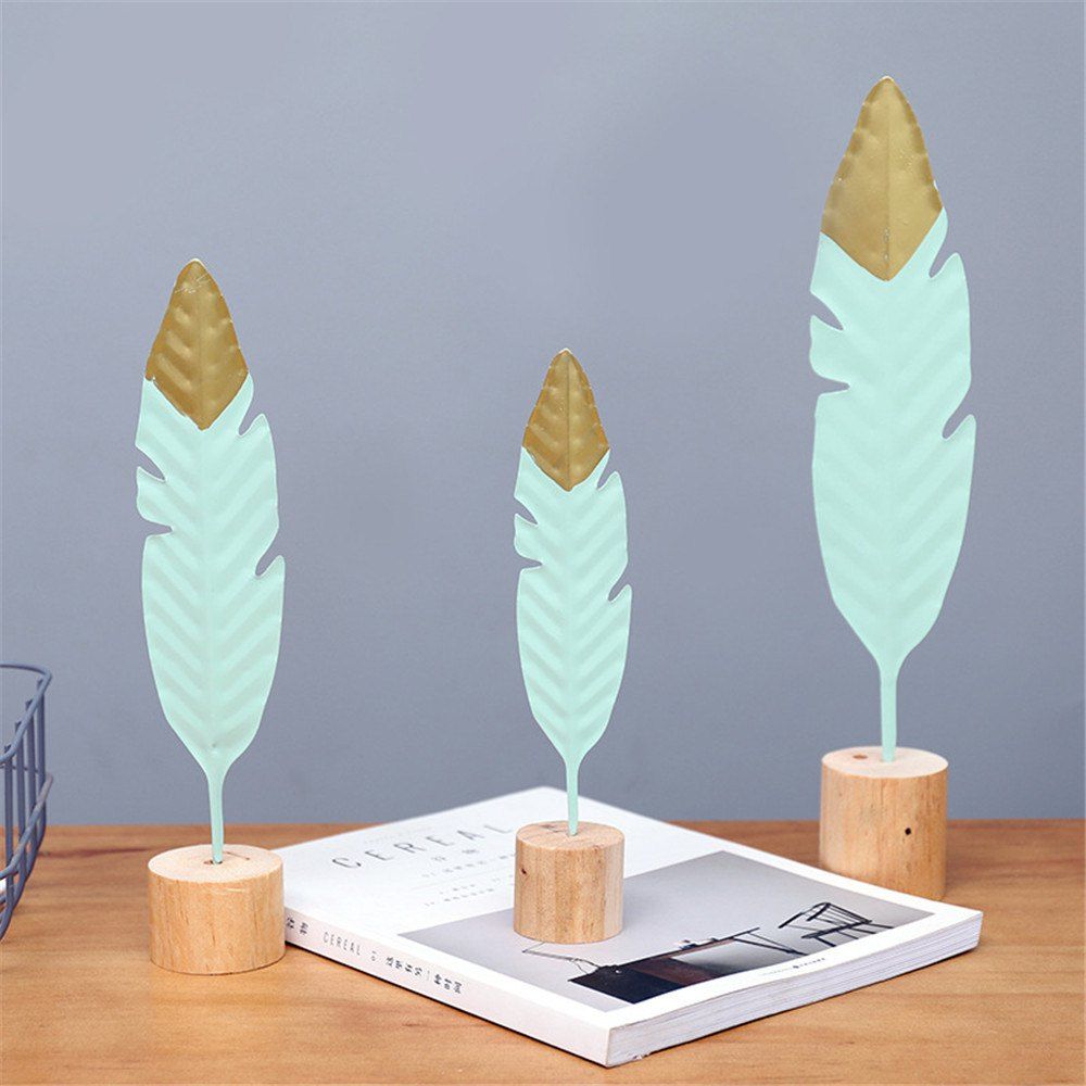

Creative Iron Feather Bedroom Metal Home Living Room Decoration Gift, Multi-a