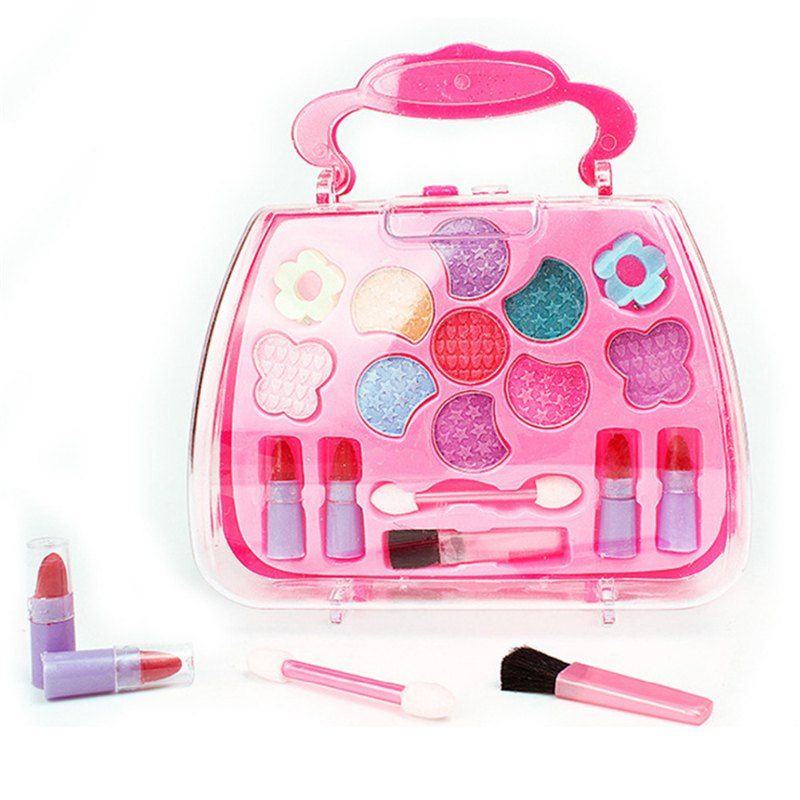 

New Children Cosmetics Makeup Set Toy, Deep pink